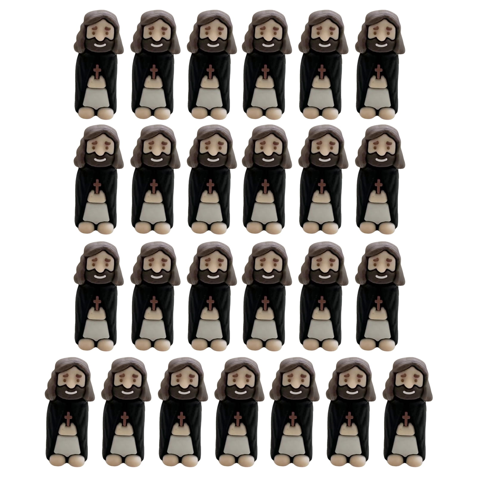 AQJW Easter Jesus Figurines 25 Pcs Mini Jesus Dolls Tiny Jesus
