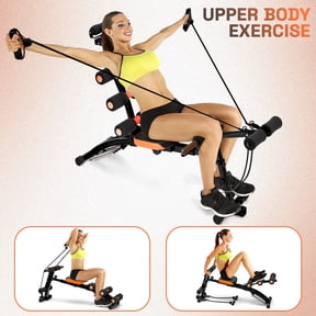 AQMD Ab Machine, Ab Workout Equipment for Home Gym, Multi-Functional Foldable Ab Trainer Machine, Ab Fitness Exercise Equipment for Total Body Workout for Men Women