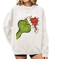 thumbnail image 1 of AQOCRITIK Christmas Sweatshirts for Women Christmas-themed fun patterns Pullover Sweatshirts Holiday Vacation Graphic Tees Tops Winter Outfit, 1 of 6