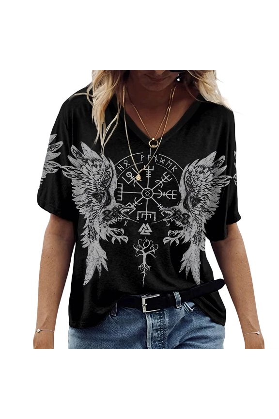 Womens T Shirt Summer Fun Graphic Short Sleeve Crewneck Tees Casual Shirt Tops