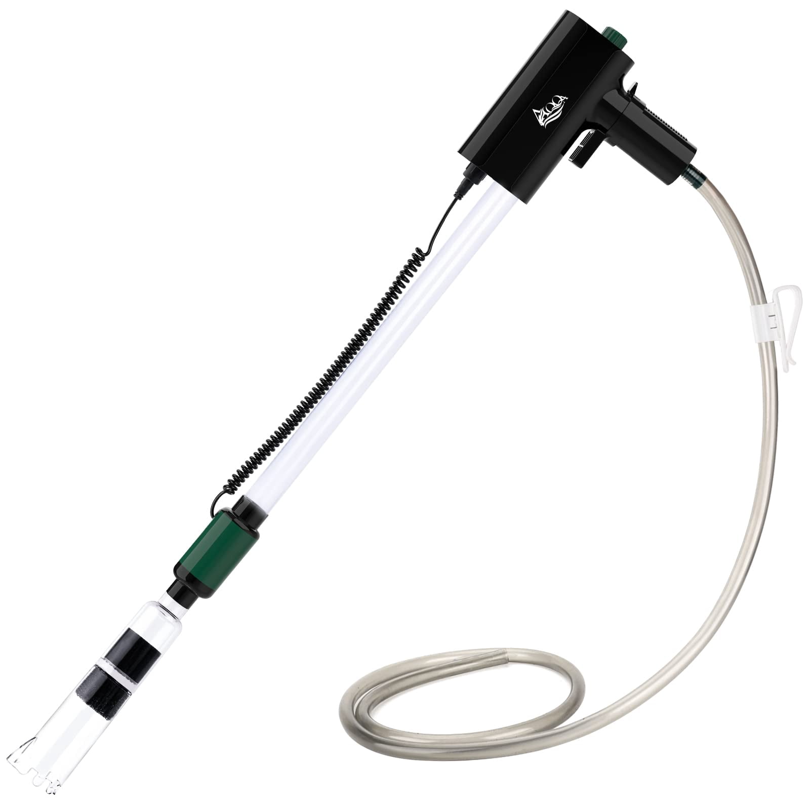 AQQA Aquarium Rechargeable Gravel Cleaner Kit,Energy Saving Powerful