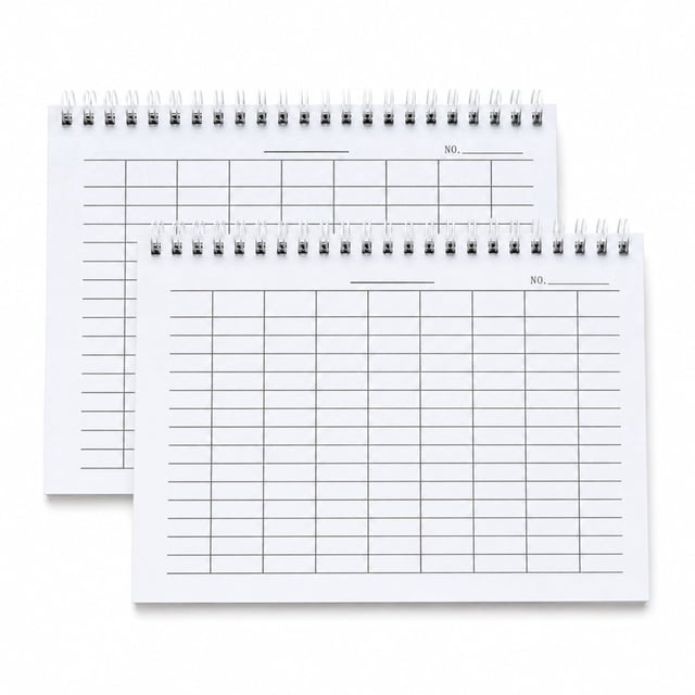 AQQNNA A5 Landscape Spiral Grid Notebook, 100 Pages, BlueTextured Cover ...
