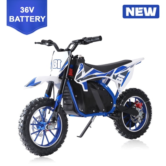 AQQW Dirt Bikes, Kids Electric Mini Bikes, Off Road Mini Motorcycle, Electric Pocket Motorbike with High-Performance Motor and Battery, 10 Inch Tires