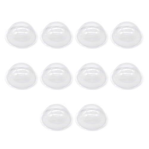 AQRS 10Pcs 9/12/16cm Hemisphere Dome Covers Globe Half Round Clear Bottle Dust-proof Protective Cover DIY Making Handicraft Transparent PVC Plastic Semicircle Covers Handmade Accessories
