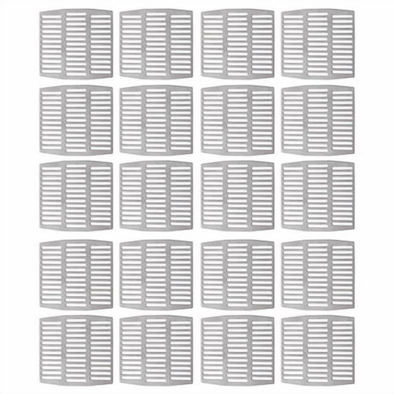 AQRS 20 Pcs Brick Weep Hole Covers for Brick Walls Stainless Steel Can Be Cut or Stacked to Fill Different Size Weep Holes Wall Gap Fillers Brick Wall Leak Cover