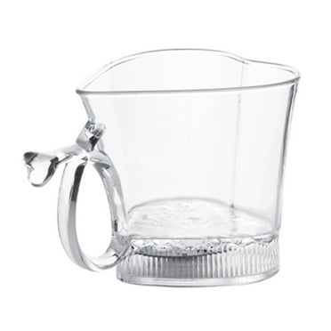 AQRS 260ML Glowing Cup Transparent Acrylic Mug Luminous Heart-shaped Drinking Cup for Bar Night Club Parties