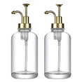 thumbnail image 1 of AQRS 2Pcs 17oz Coffee Syrup Dispenser Clear Glass Syrup Pump Bottle Coffee Bar Accessories Shampoo Dispenser for Home Hotel Restaurant, 1 of 8