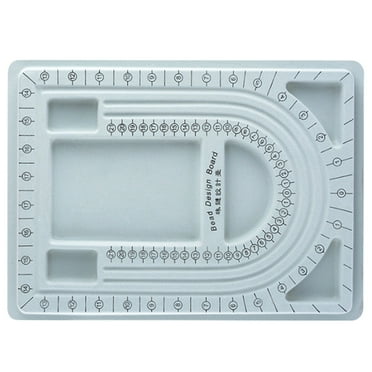 AQRS Jewelry Bead Board with Scale Groove Design 3 U-Shaped Channels Board Jewelry Bracelet Necklace Making Tool