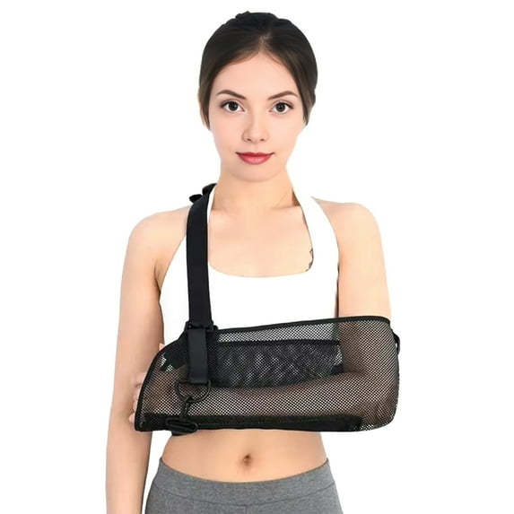 AQRS Shoulder Immobilizers for Recovery Adjustable Arm Sling for Shoulder Injury Rotator Cuff Support Brace Ergonomic for Elbow for Left for Recovery