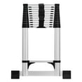 thumbnail image 1 of AQSQ 12.8ft Telescoping Extension Ladder, Stainless Steel Folding Telescopic Ladder with Locking Mechanism, Multi-Purpose Collapsible Ladder for Home or RV Outdoor Work, Bearing 330lbs, 1 of 6