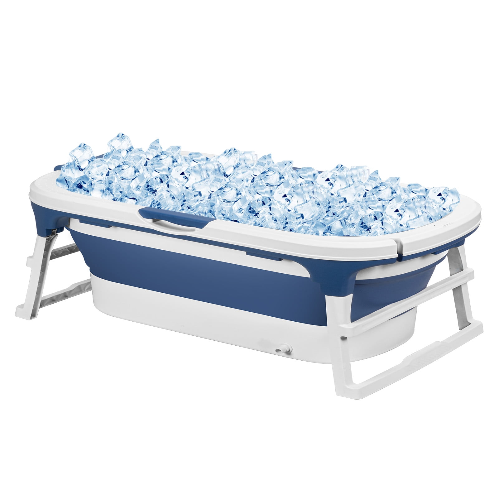 AQSQ 43/55 inch Foldable Bathtub, Portable Bathtub for Adult, Large