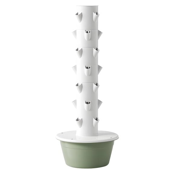 AQSQ Hydroponic Tower,Hydroponic Growing Tower with Tank,Indoor Hydroponics Growing System,Hydroponics Growing System Kit Tower,Vegetables Vertical Planter Tower Garden Kit,7 Layers,28 Holes
