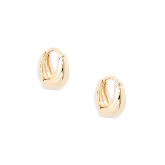 AQUA AQUA Classic Huggie Hoop Earrings