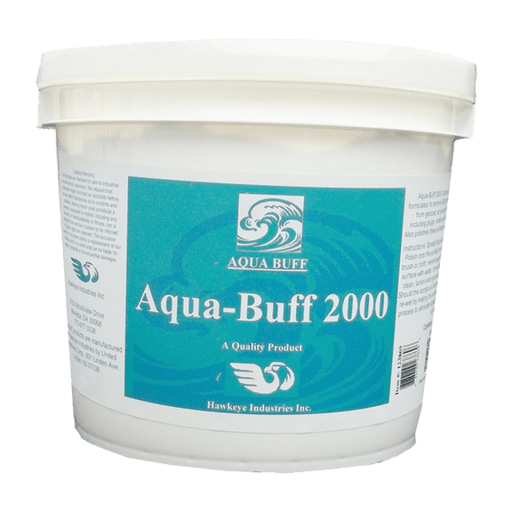 AQUA BUFF 2000, 1 Gallon, ONE STEP BUFFING & POLISHING COMPOUND, Fiberglass Coatings, Inc., PROFESSIONAL GRADE FOR PROFESSIONALS