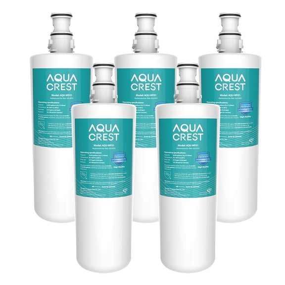 AQUA CREST 3US-AF01 Under Sink Water Filter, Replacement for Standard Filtrete 3US-AF01, 3US-AS01, Aqua-Pure AP Easy C-CS-FF, WHCF-SRC, WHCF-SUFC, WHCF-SUF Water Filter, 5 Pack