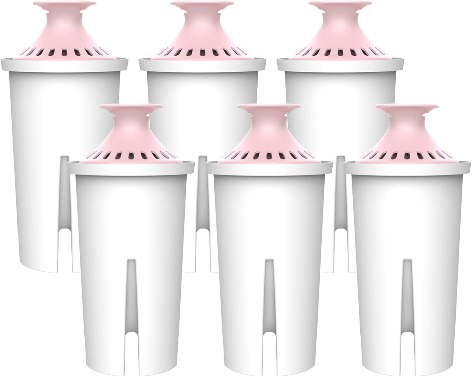 AQUA CREST 06-MG Magnesium Water Filter, Replacement for Brita® Filter, Pitchers and Dispensers, Everyday, UltraMax, Metro+, XL and More, 2 Months, Reduces Chlorine, 6 Pack