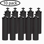 AQUA CREST NSF/ANSI 42&372 Certified Water Filter, Replacement for Berkey  Gravity Water Filter System, Berkey  Black Purification Elements, Pack of 10