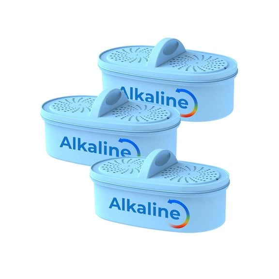 AQUA CREST PF-AL Alkaline Water Filter Replacement for Waterdrop Pitcher Filtration System, Fits Waterdrop PF-AL, Reduces PFOA/PFOS, Chlorine, Last Up to 100 Gallons, 3 Pack