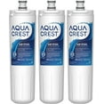thumbnail image 1 of AQUA CREST Replacement 640565 Refrigerator Water Filter, Compatible with Bosch 640565, EVOLFLTR10 AP3961137, 3M Cuno CS-52, Whirlpool WHKF-R-PLUS, Pack of 3, 1 of 9