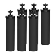 AQUA CREST NSF/ANSI 42&372 Certified Water Filter, Replacement for Berkey  Gravity Water Filter System, Berkey  Black Purification Elements, Pack of 6