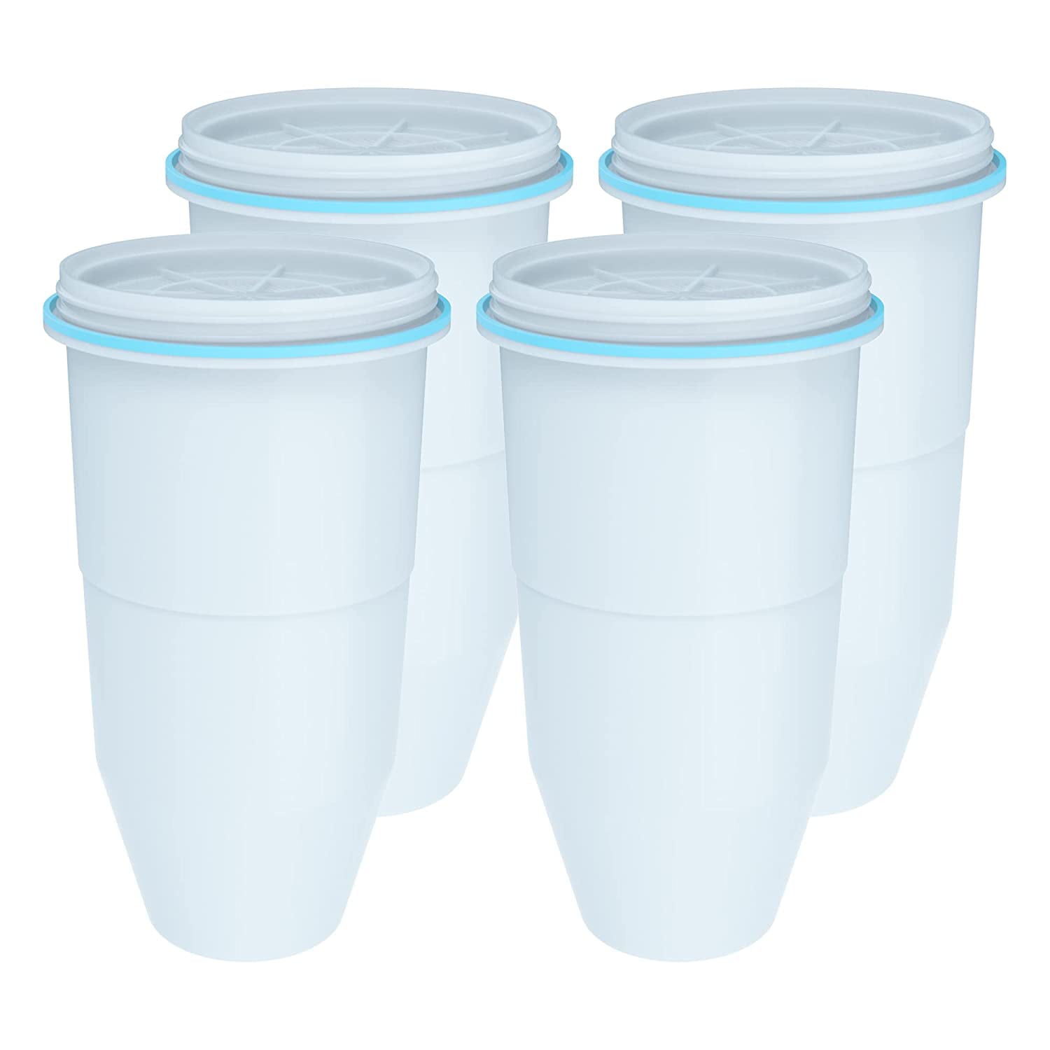 AQUA CREST Water Filter Replacement for ZeroWater® Pitcher and Dispenser, 4 Packs