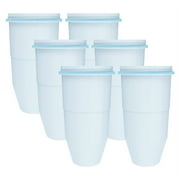 AQUA CREST NSF/ANSI 42&372 Certified Multiple-Stage Water Filters Compatible with Pitcher and Dispenser Reduce TDS, Chlorine6 Pack