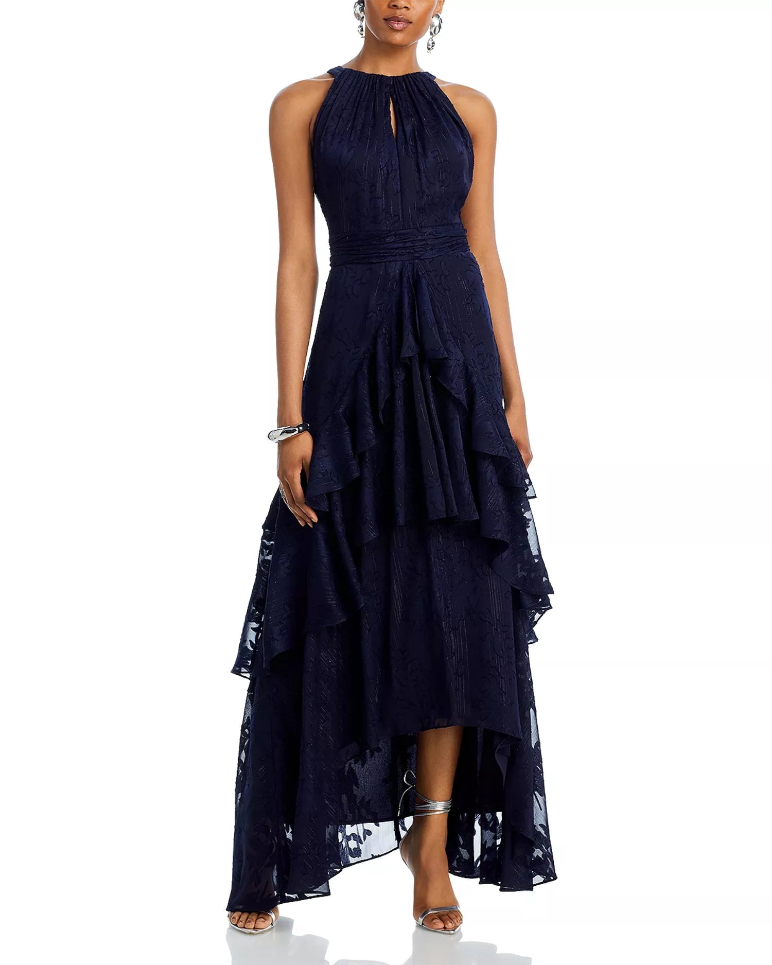 AQUA Chiffon Layered Ruffle Gown - Walmart.com AQUA Chiffon Layered Ruffle Gown - Walmart.com