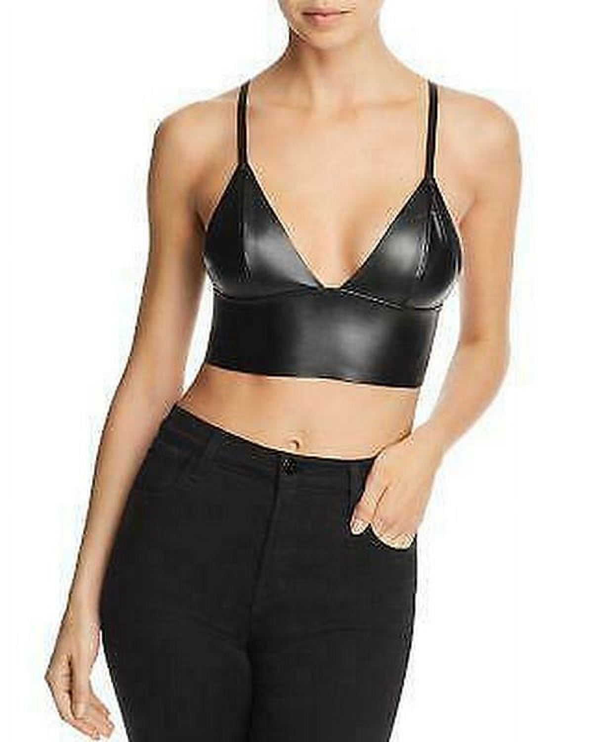 leather bralette