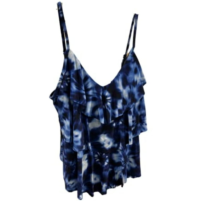 Aqua green tiered tankini top 2025