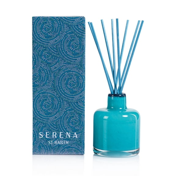 AQUA PALM Zodax Serena Saint Barth REED DIFFUSER Azure Blue 4 oz