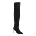 thumbnail image 1 of AQUA Womens Black Comfort Lola Pointed Toe Stiletto Zip-Up Dress Boots Shoes 7 M, 1 of 4