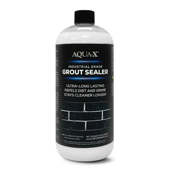 AQUA-X Grout and Tile Sealer, Silicone Water-Based Penetrating Sealer, Fast-Drying Matte Finish, 32 oz