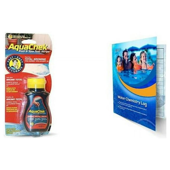 AQUACHEK 4-In-1 Red Bromine Test Strip 50 Strips per Bottle 521252A