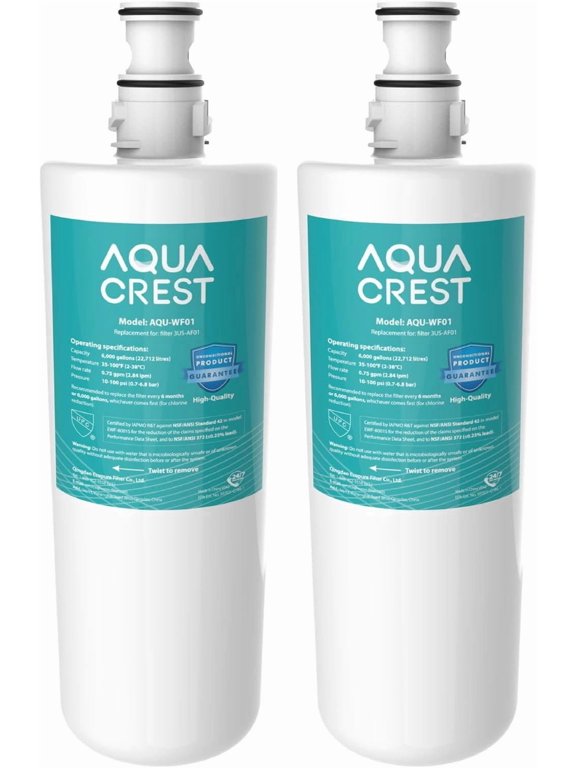 AQUACREST Water Filter Replacement for Filtrete 3US-AF01 Standard Undersink Water Filter(2 Pack )(package may vary)