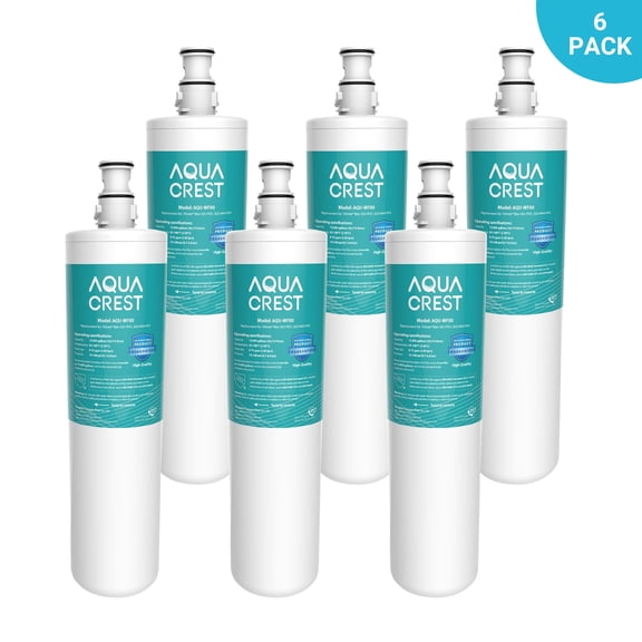 AQUA CREST 3US-PF01 Under Sink Water Filter, Replacement for Advanced 3US-PF01, 3US-MAX-F01H, 3US-PF01H, Delta RP78702, Manitowoc K-00337, K-00338 Water Filter, Pack of 6(package may vary)