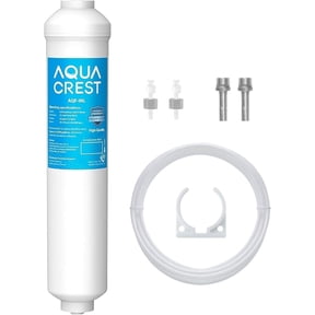 AQUA CREST INL 5 Years Inline Water Filter for Ice Maker with 1/4-Inch Direct Connect Fittings, Idea for Ice Maker, Refrigerator, RV