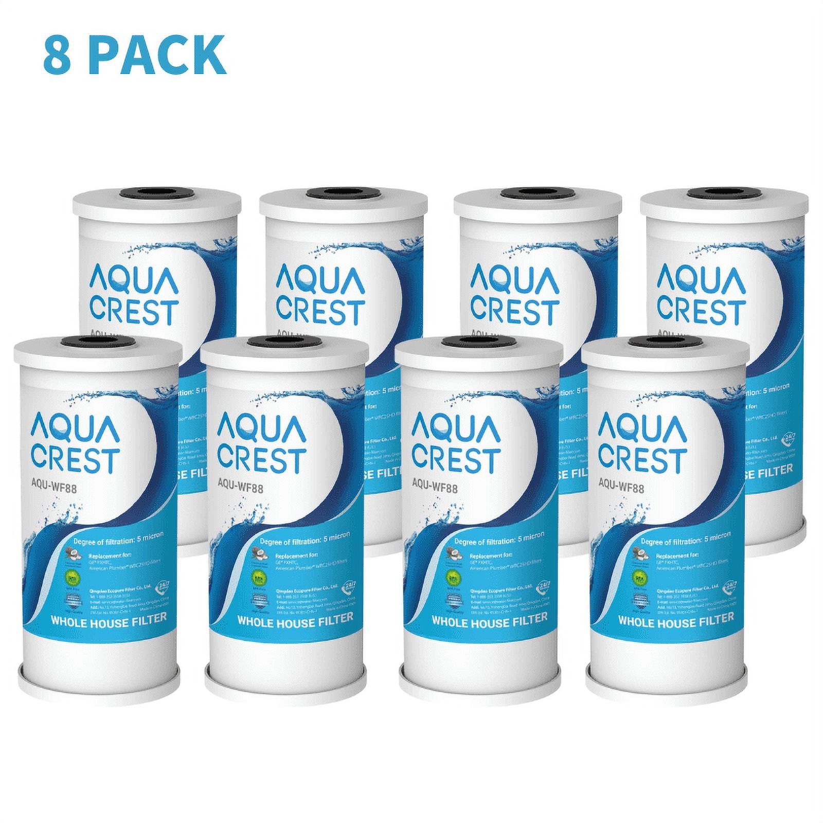 AQUACREST FXHTC Whole House Carbon Water Filter, Replacement for GE