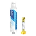 thumbnail image 1 of AQUACREST Inline Water Filter, Dedicated for Car Washing, Window & Yard Cleaning, Effectively Reduce Hard Water Spots, Soften Water, Upgraded Formula, 1 Pack with Hose Protector, 1 of 9