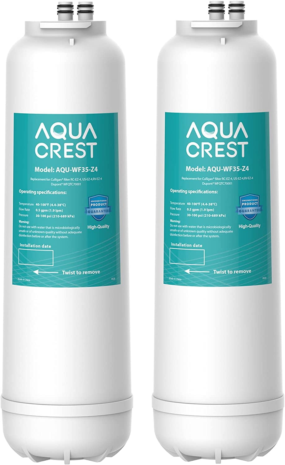 AQUACREST RCEZ4 Replacement for Culligan RCEZ4, USEZ4, RVEZ4
