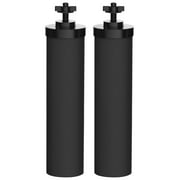 AQUACREST Water Filter Replacement for Berkey® BB9-2® Gravity Water Filter System, Berkey® BB9-2® Black Purification Elements, NSF/ANSI 372 Certified, Pack of 2