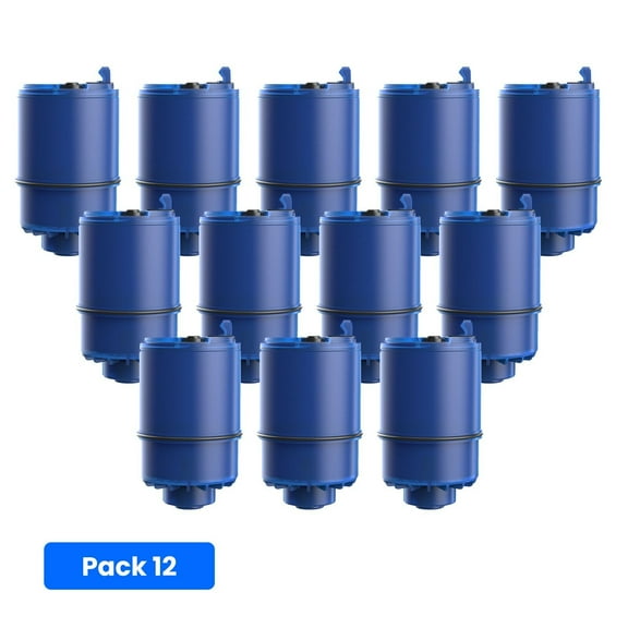 AQUACREST Water Filter, Replacement for Pur Faucet Water Filter, Pur Faucet Model FM-2500V, FM-3700, PFM150W, PFM350V, PFM400H, PFM450S, Pur-0A1 (Pack of 12)