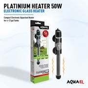 AQUAEL Platinium 50W Aquarium Heater with Electronic Thermostat, Precise Temperature Control, for 4 13 gal Freshwater & Saltwater Fish Tanks