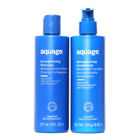 AQUAGE STRENGTHENING SHAMPOO AND CONDITIONER 8OZ