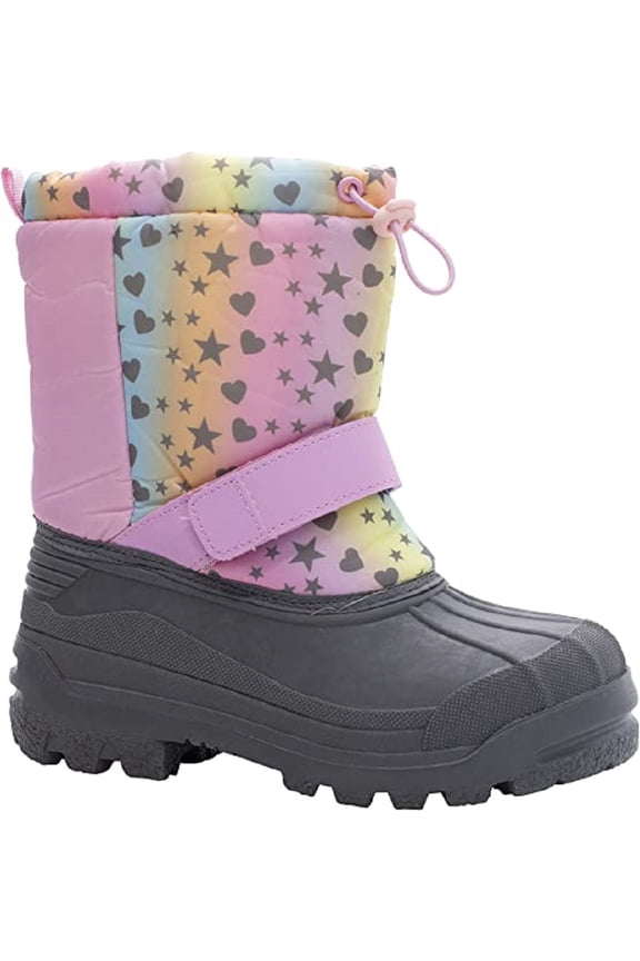 AquaKix Kids Toddler and Youth Snow Boots with Sherpa Lining Insulation