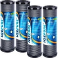 thumbnail image 1 of ICEPURE 1 Micron 2.5" x 10" Whole House CTO Carbon Water Filter Cartridge Replacement for Under Sink Water Filter System, 4PACK, 1 of 9