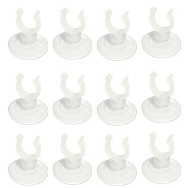 AQUANEAT 12 Pcs 1/2 inch Suction Cup Aquarium Tubing Hose Heater Clips Holder
