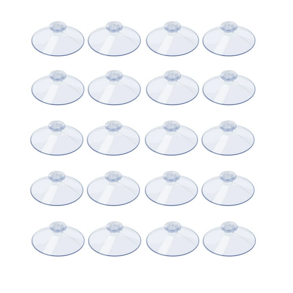 AQUANEAT 2000pcs Suction Cups without Hooks 1.8 Inch Clear Sucker Pads
