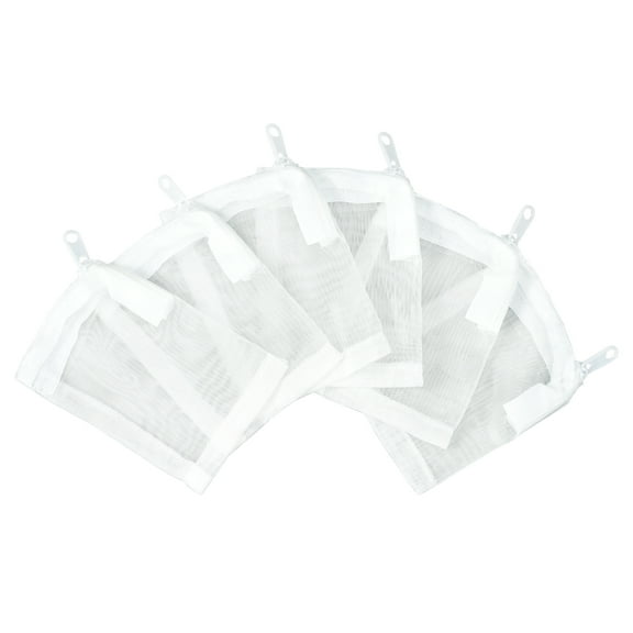 AQUANEAT Aquarium Filter Media Bags Fish Tank Extra Fine 100 Micron Mesh Bags 3" x 4" with Plastic Zipper for Activated Carbon 6pcs