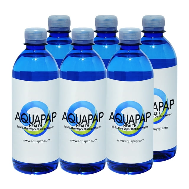 AQUAPAP Distilled Water 16.9 Ounce 6 Pack for CPAP and Health 23