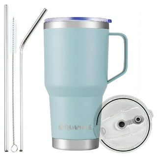 PYD Life Sublimation Blanks Tumbler Travel Cups White 18 oz Stainless Steel Coffee to Go Cups with Sip Lid and Straw
